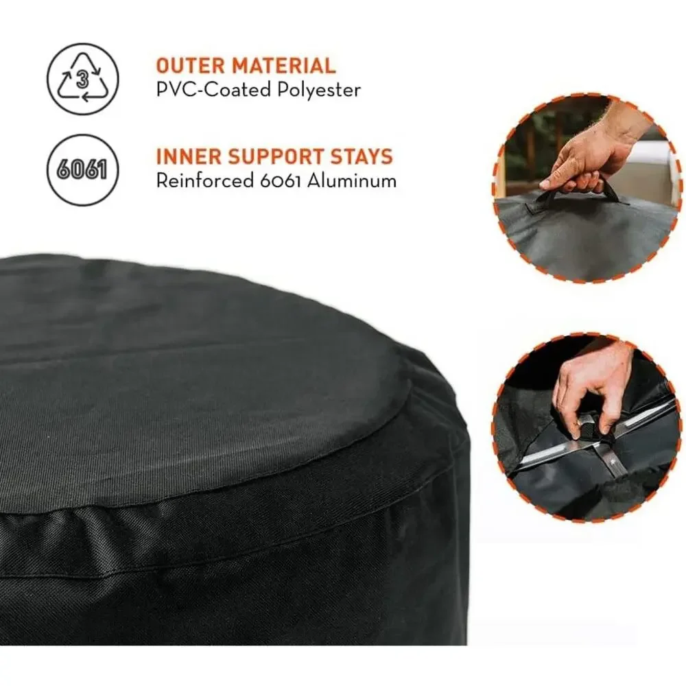 Solo Stove Bonfire Shelter SSBON-SHELTER-cover Black, Diameter: 22 in, : 1.3 lb